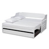 Baxton Studio Jameson and White Finished Expandable Twin Size to King Size Daybed 167-10734